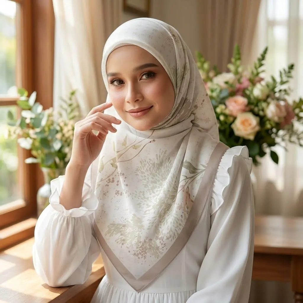 Tudung Bawal Premium Design (Code: MH0006)